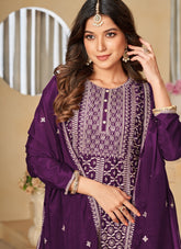 Beloved Salwar Suit in Wine Colour